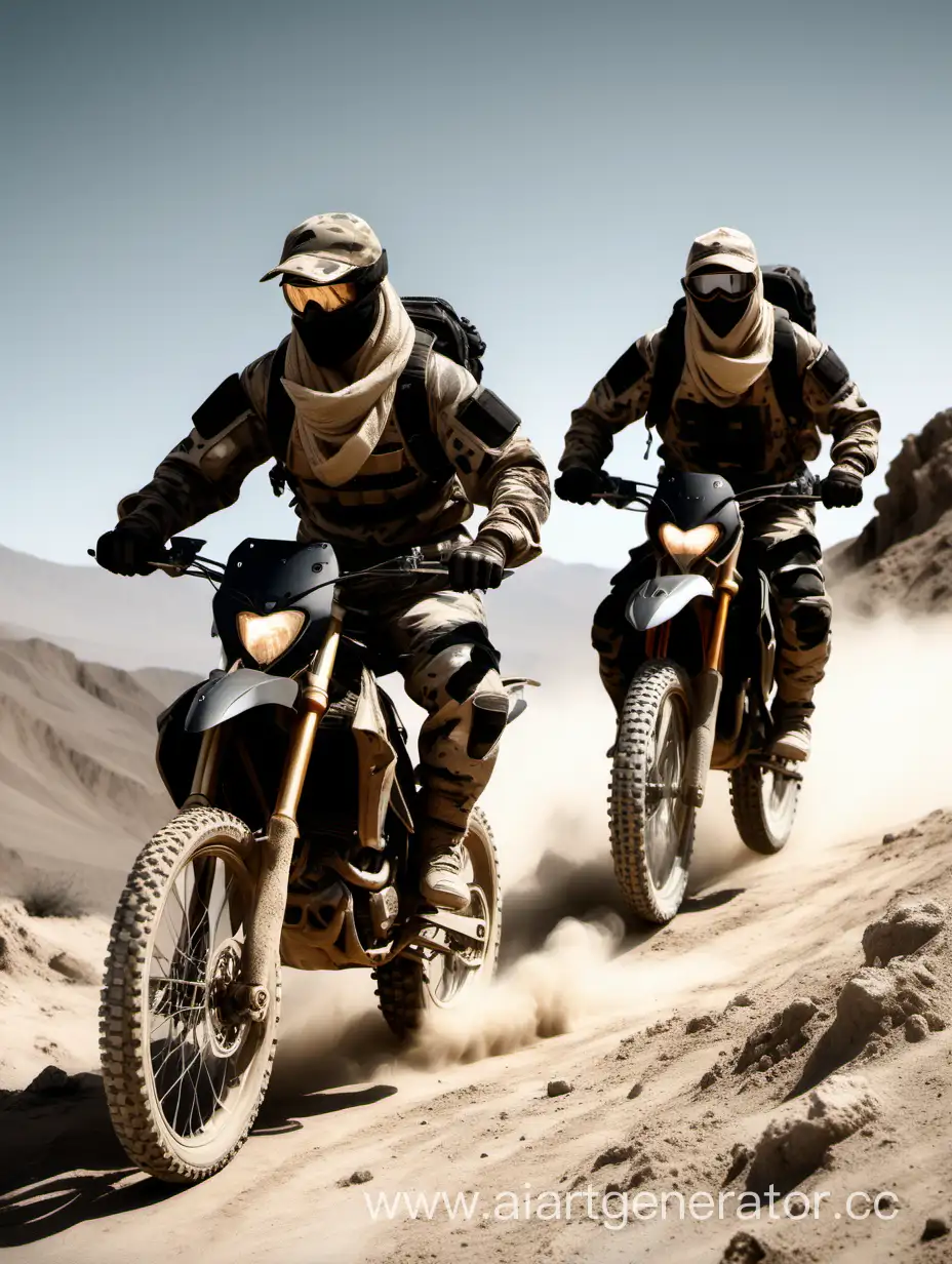 Desert-Enduro-Bikers-in-Tactical-Camouflage