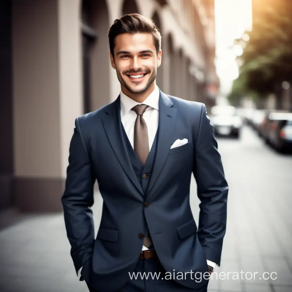 Smiling-Handsome-Man-in-Classic-Suit-Professional-and-Confident-Portrait