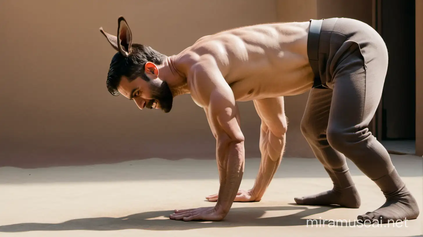 Actor Oscar Issac Transforms into Donkey with Human Head
