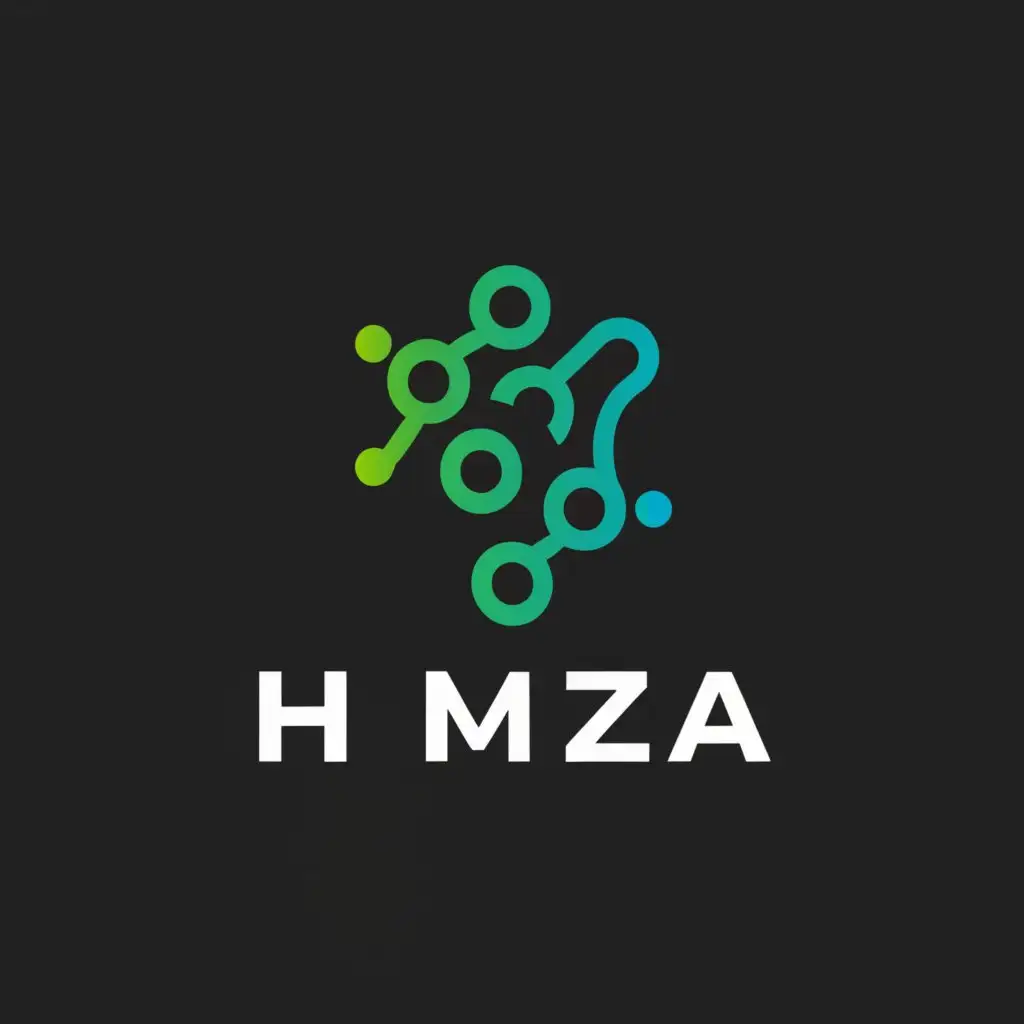 a logo design,with the text "Hamza", main symbol:Software Engineer,Moderate,be used in Technology industry,clear background