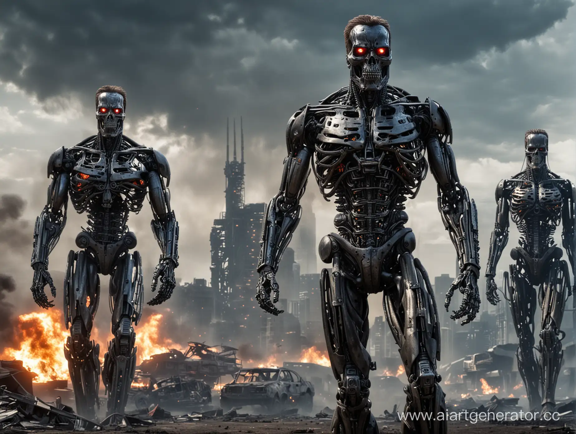 PostApocalyptic-Robot-Overlord-amidst-Urban-Ruins