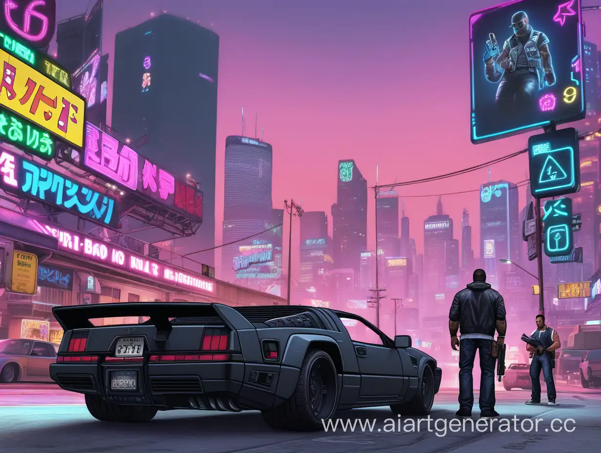 Futuristic-Cyberpunk-Cityscape-in-GTA-Style-with-Dark-Border
