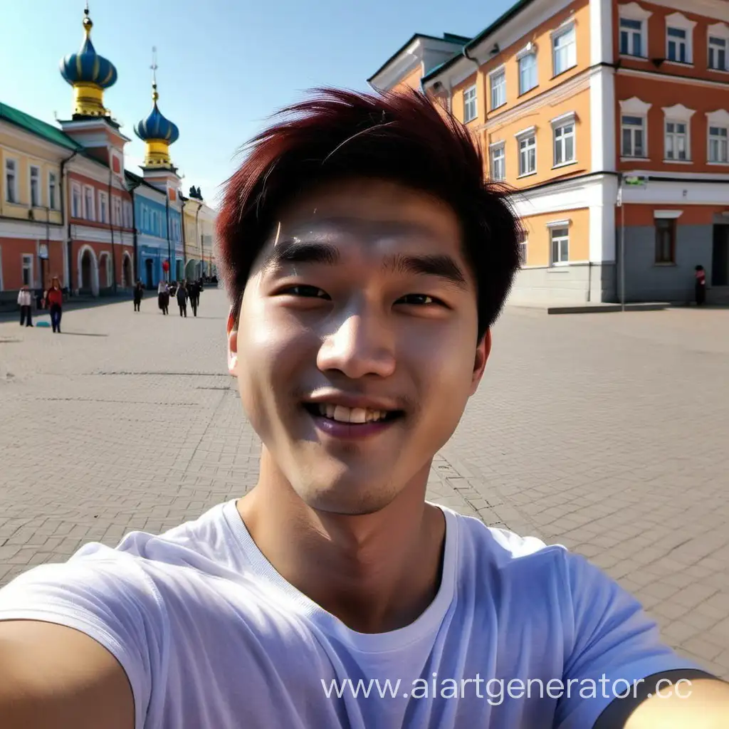Charming-South-Korean-Man-Captures-Selfie-Moment-in-Picturesque-Ryazan