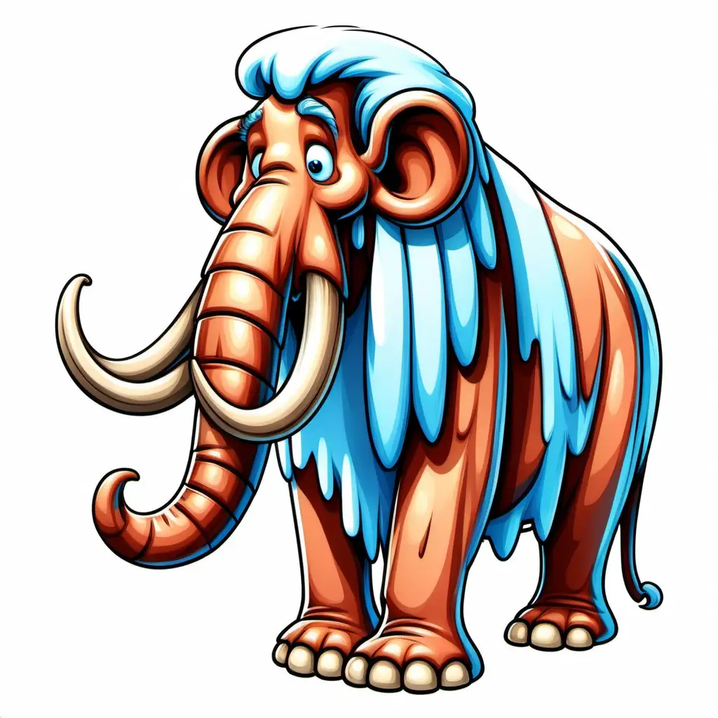 a frozen mamoth from the flintstones icon cartoon transparent background