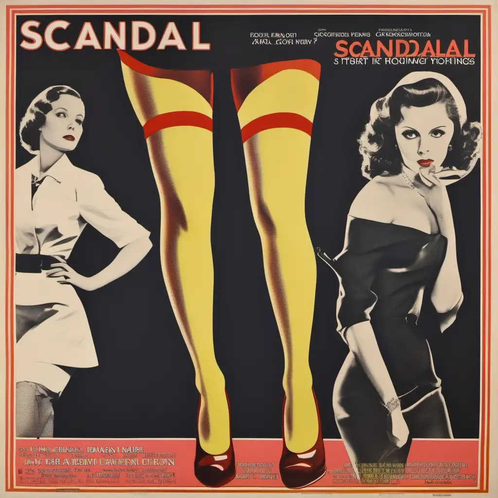something similar to the poster of the movie Scandale avec les bas scandale