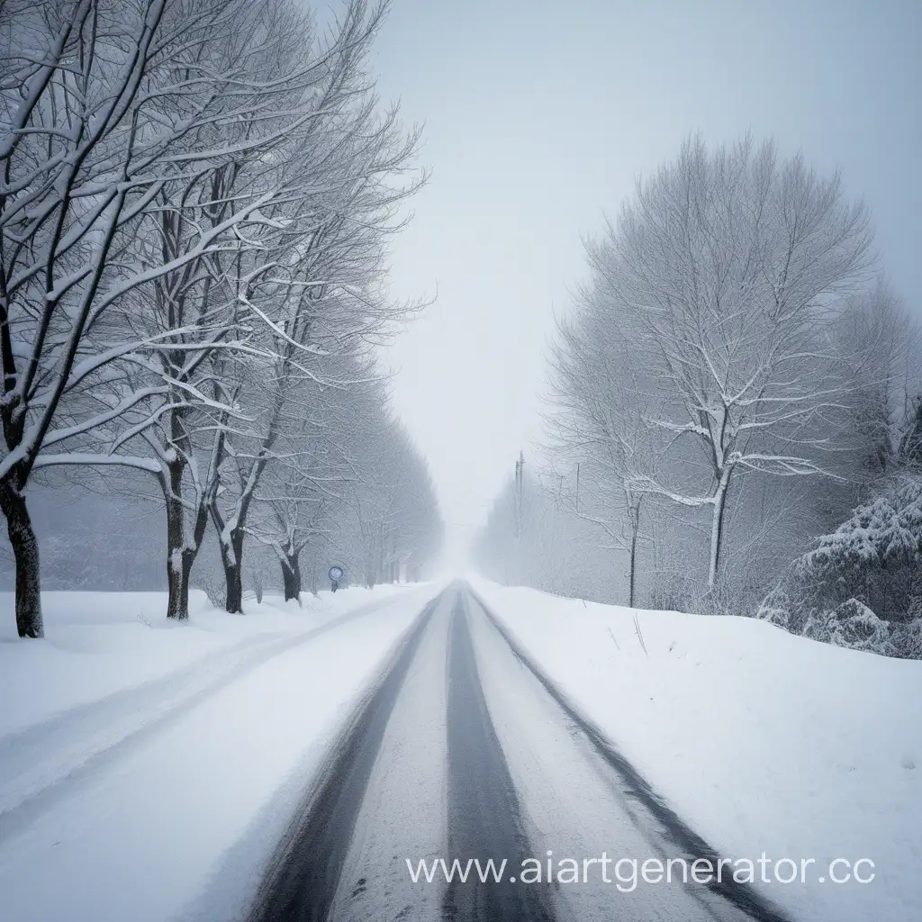 Winter-Street-Scene-with-Snowy-Road-Side-View
