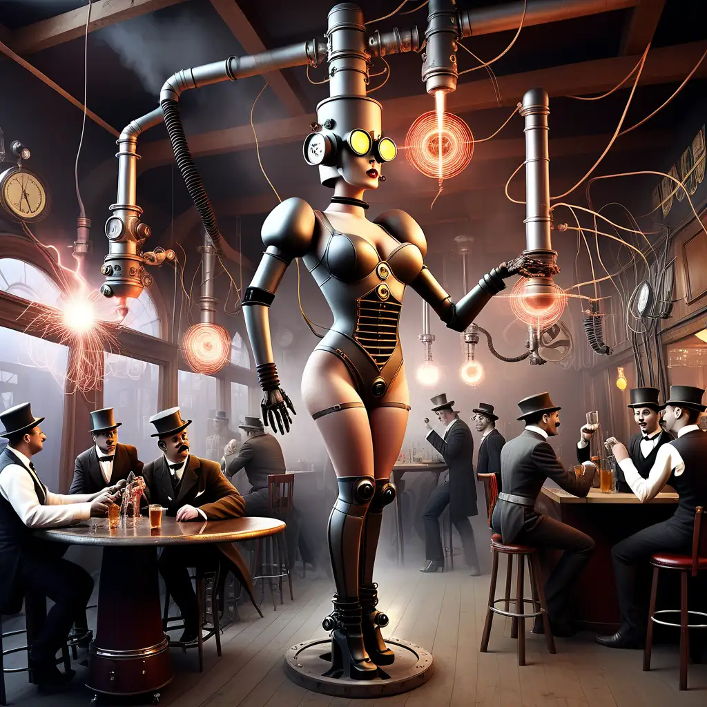 Surrealistic Steampunk Party with Drunk Electrical Engineers and Tesla Coil Dance