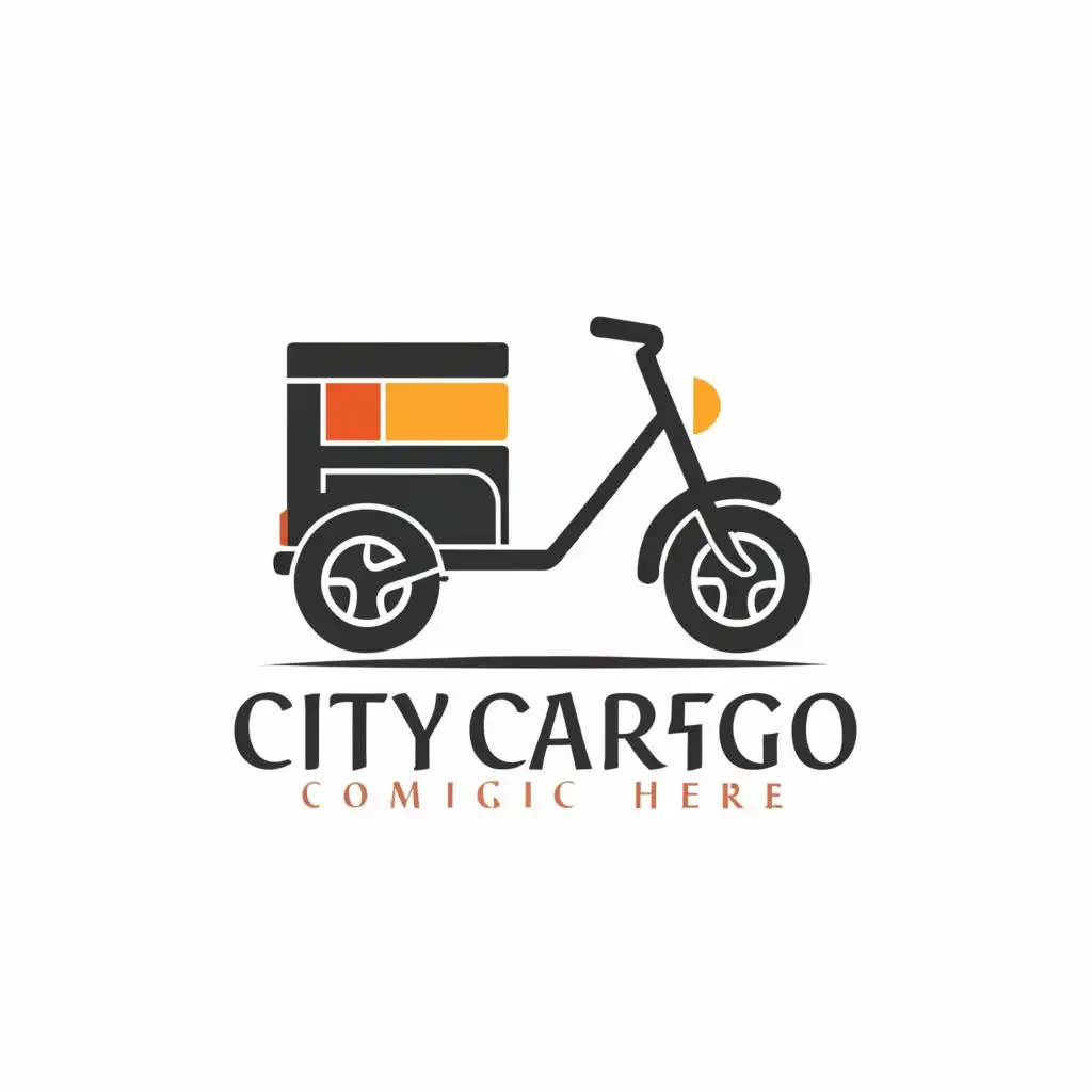 logo, E RICKSHAW, with the text "CITY CARGO", typography, be used in Sports Fitness industry