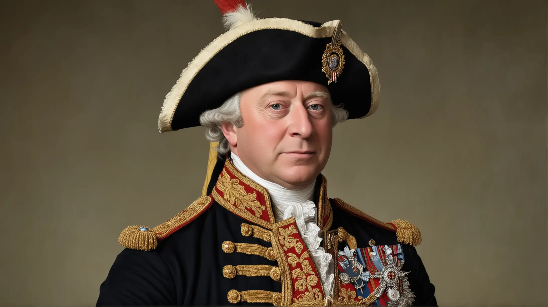 Portrait of King George III in Regal Attire