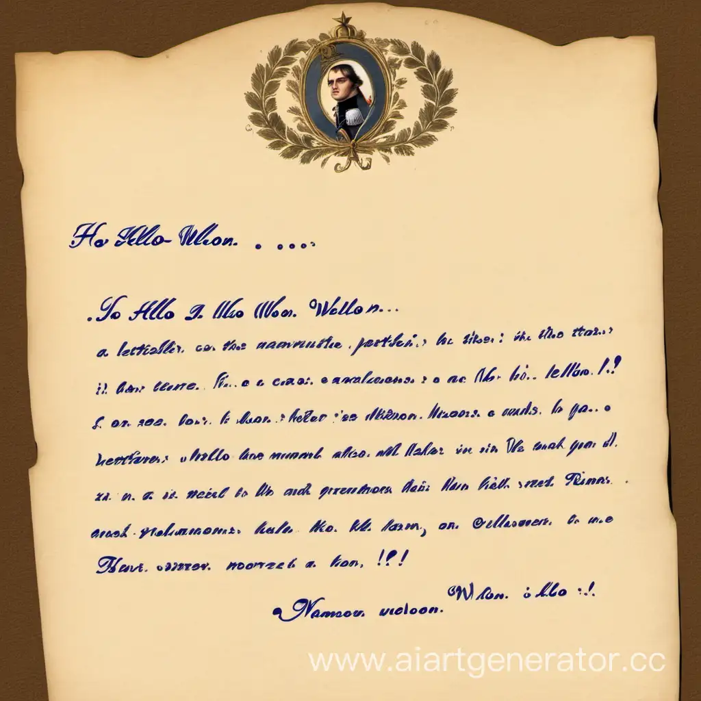 Napoleon-Writing-a-Letter-to-Wellon