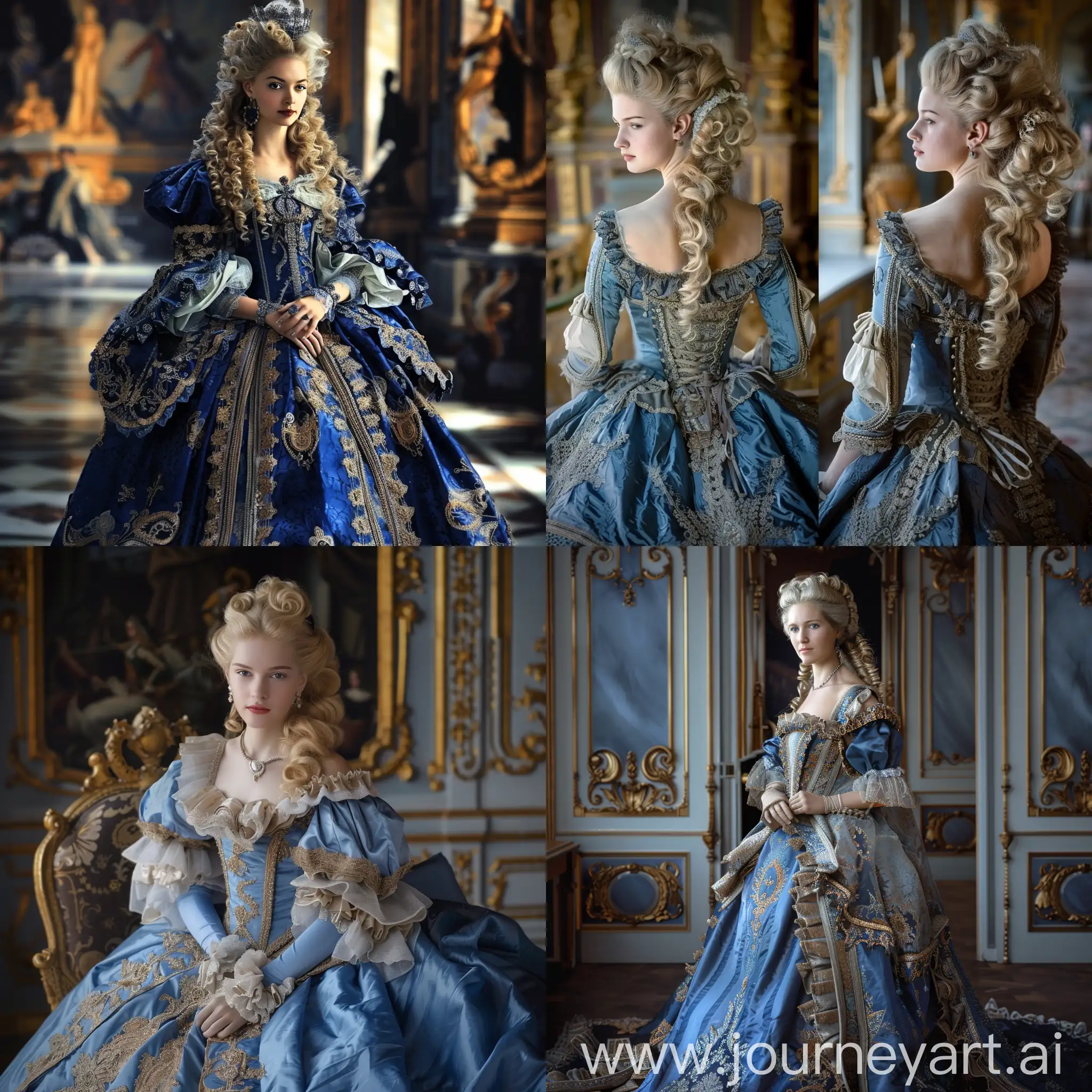 Elegant-Woman-in-Blue-Dress-17th-Century-Parisian-Fashion-Portrait