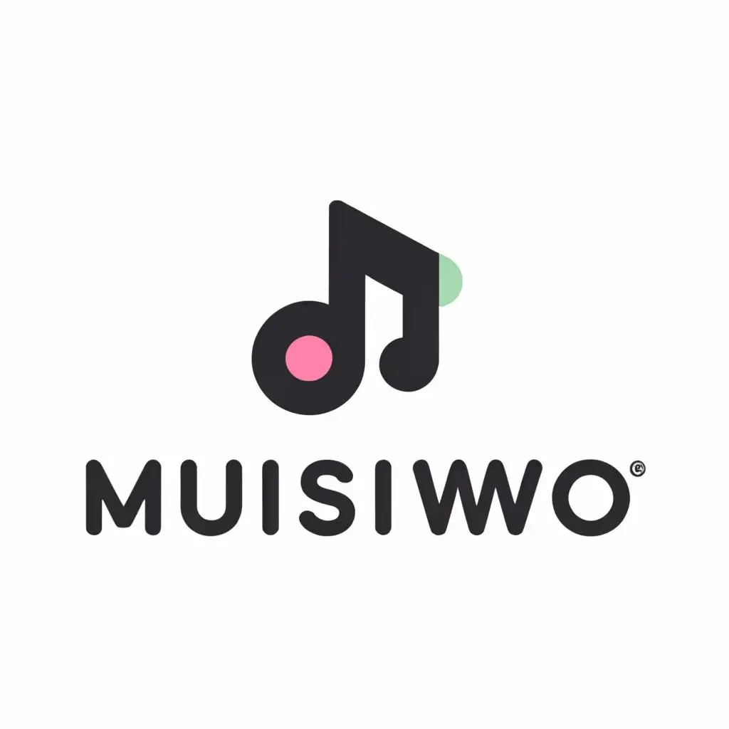 a logo design,with the text "musicwo", main symbol:music,Moderate,clear background