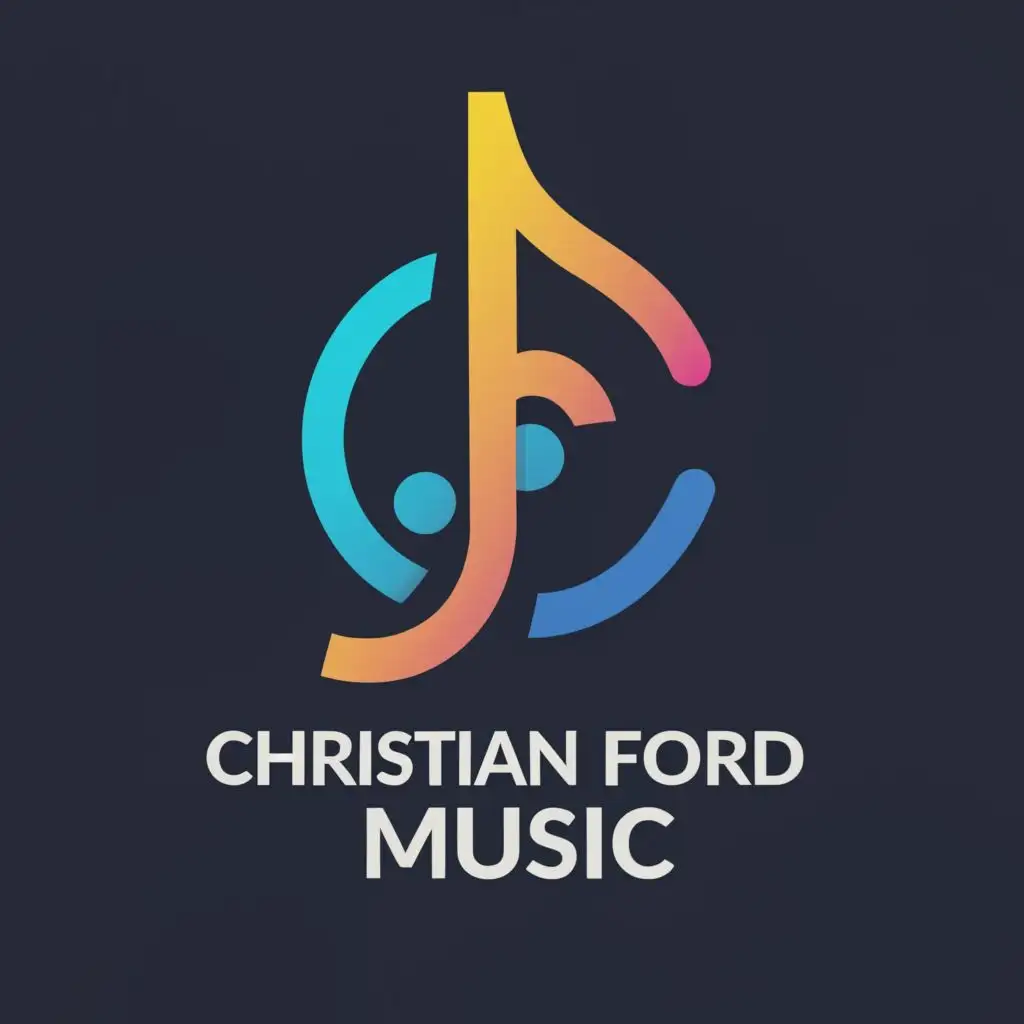 a logo design,with the text "Christian Ford Music", main symbol:music,Moderate,be used in Entertainment industry,clear background
