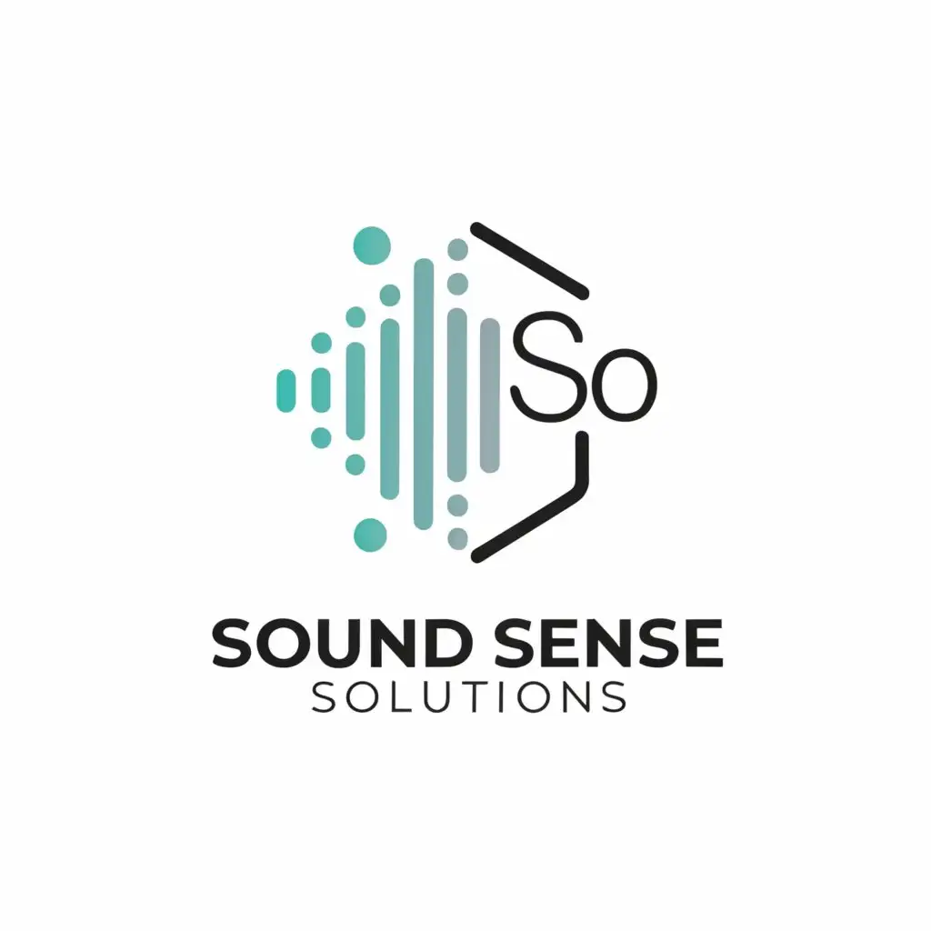 a logo design,with the text "Sound Sense Solutions ", main symbol:Acoustics & Audiovisual Engineering,Moderate,be used in Construction industry,clear background