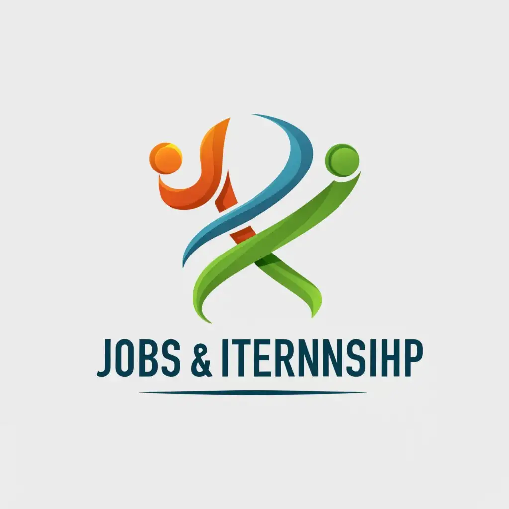 a logo design,with the text "Jobs and Internships", main symbol:J and I,Moderate,be used in Education industry,clear background