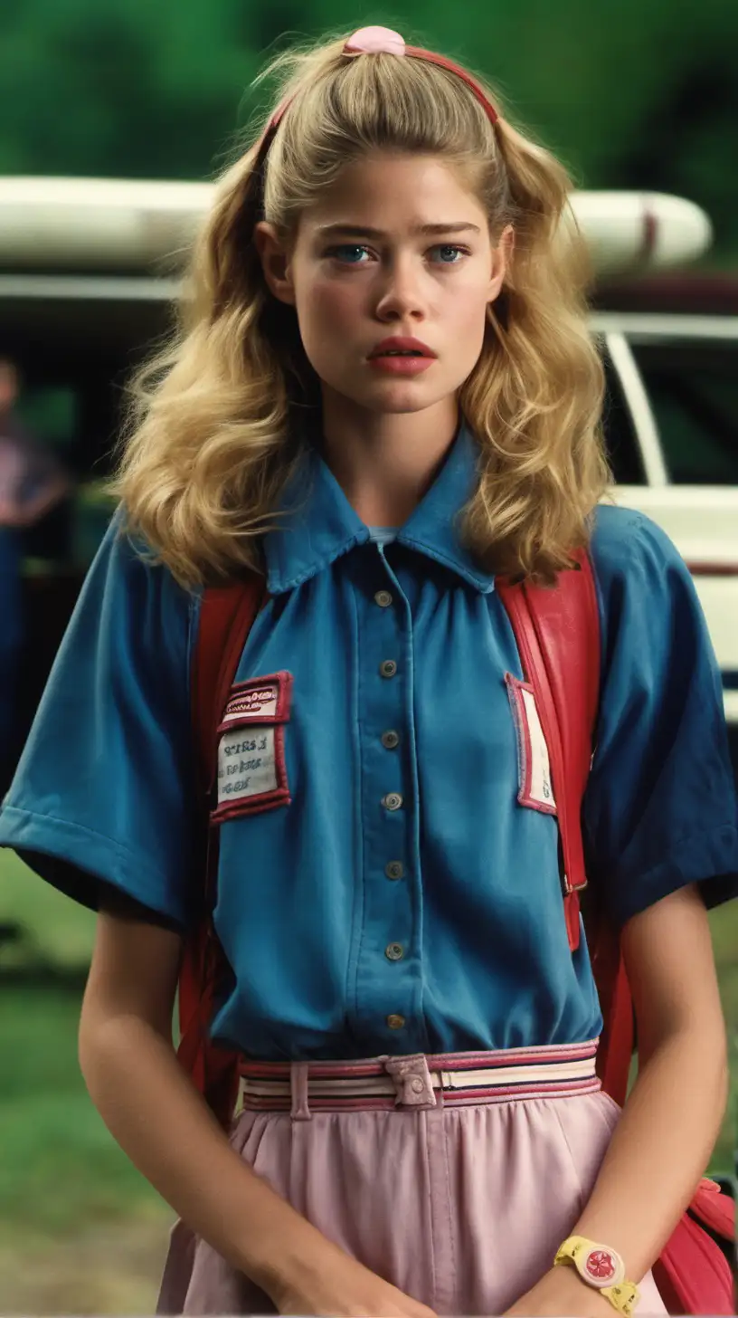 Doutzen Kroes Retro Style in Stranger Things Inspired 1980s Look