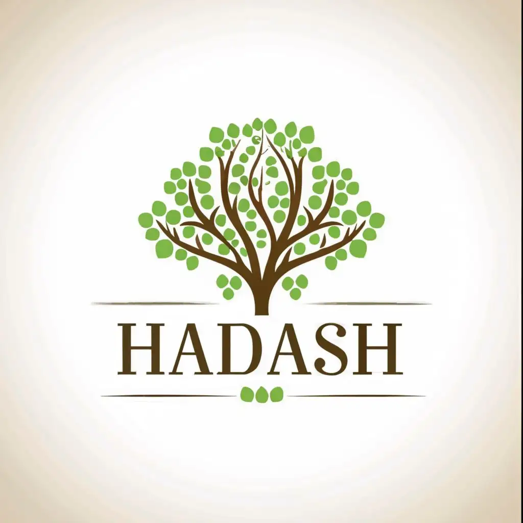 LOGO-Design-For-HADASH-Elegant-Myrtle-Tree-with-Sophisticated-Typography-for-Retail-Branding