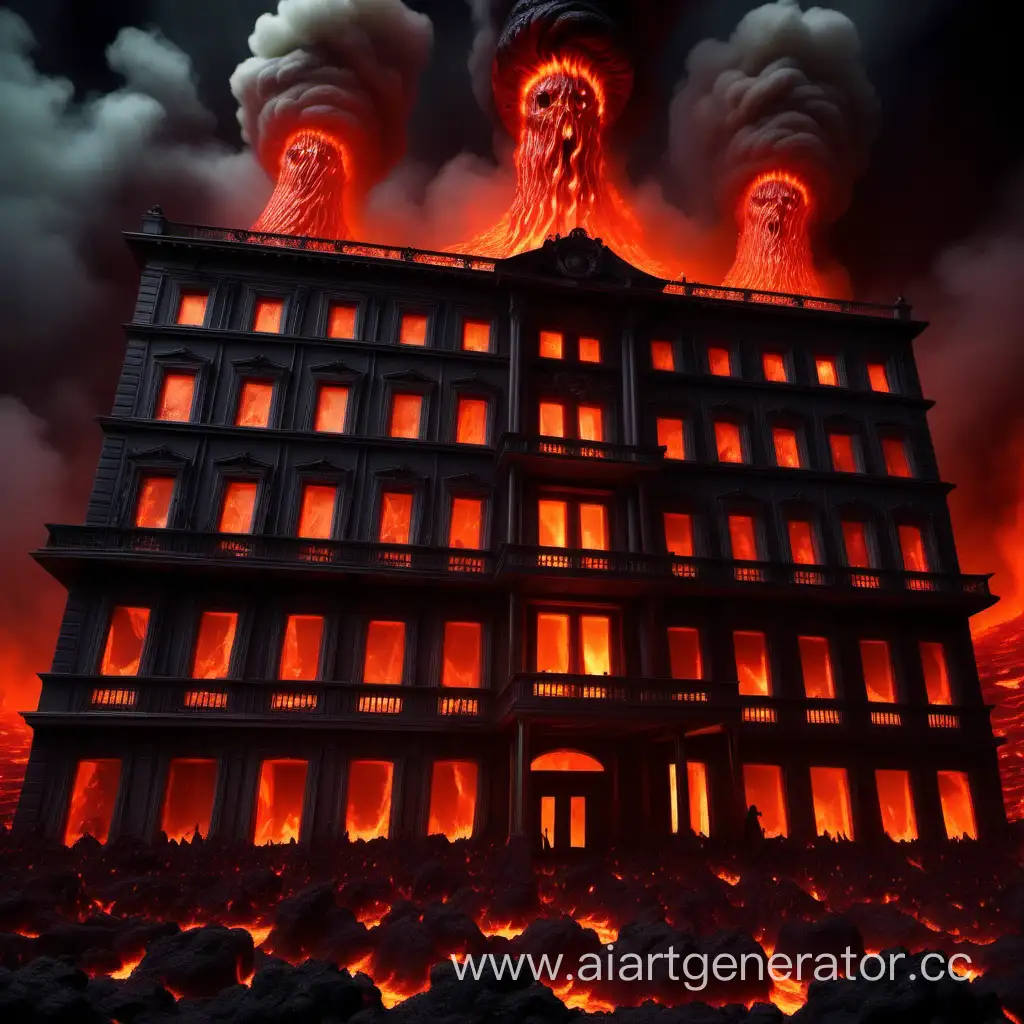 Dark-Hotel-in-Hell-Surrounded-by-Lava-Sinister-Underworld-Scene