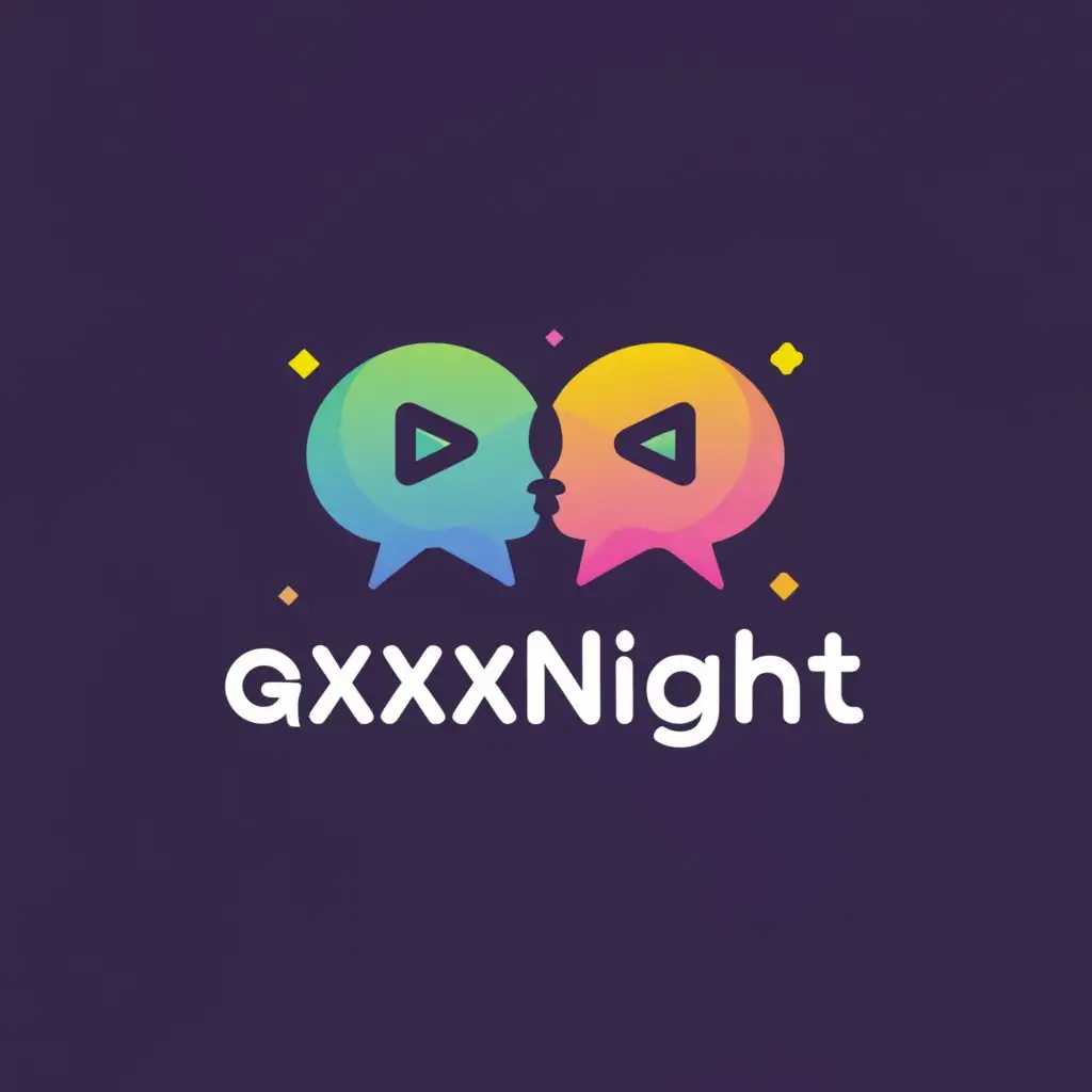 a logo design,with the text 'gxxxnight', main symbol:Online Girls Chat with Boys,Moderate,clear background