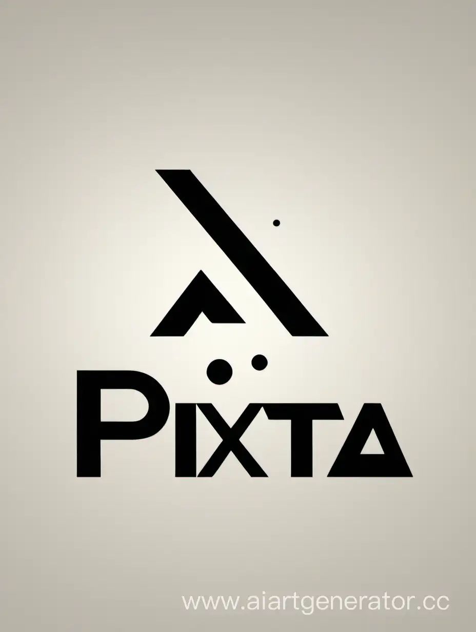 Логотип бренда одежды под названием "PIXTA"