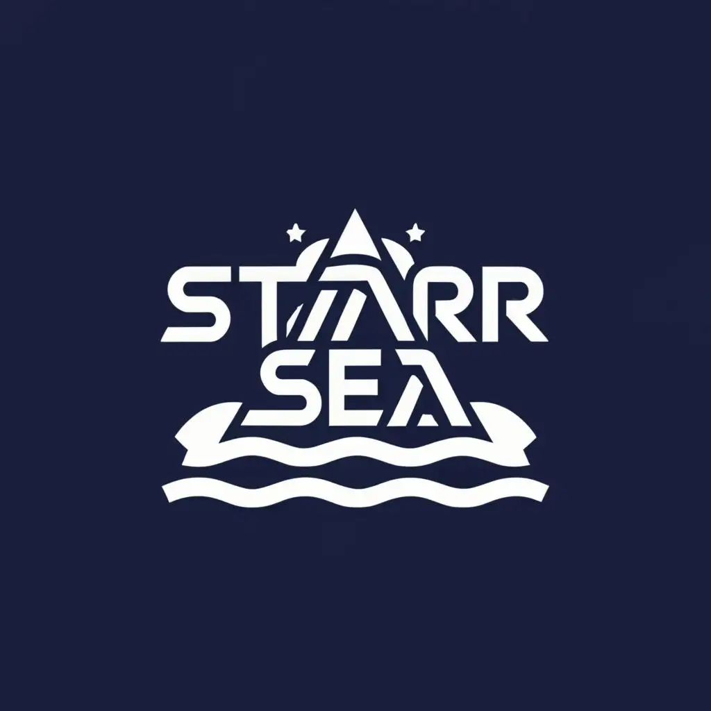 a logo design,with the text "Star Sea", main symbol:star sea,Moderate,clear background