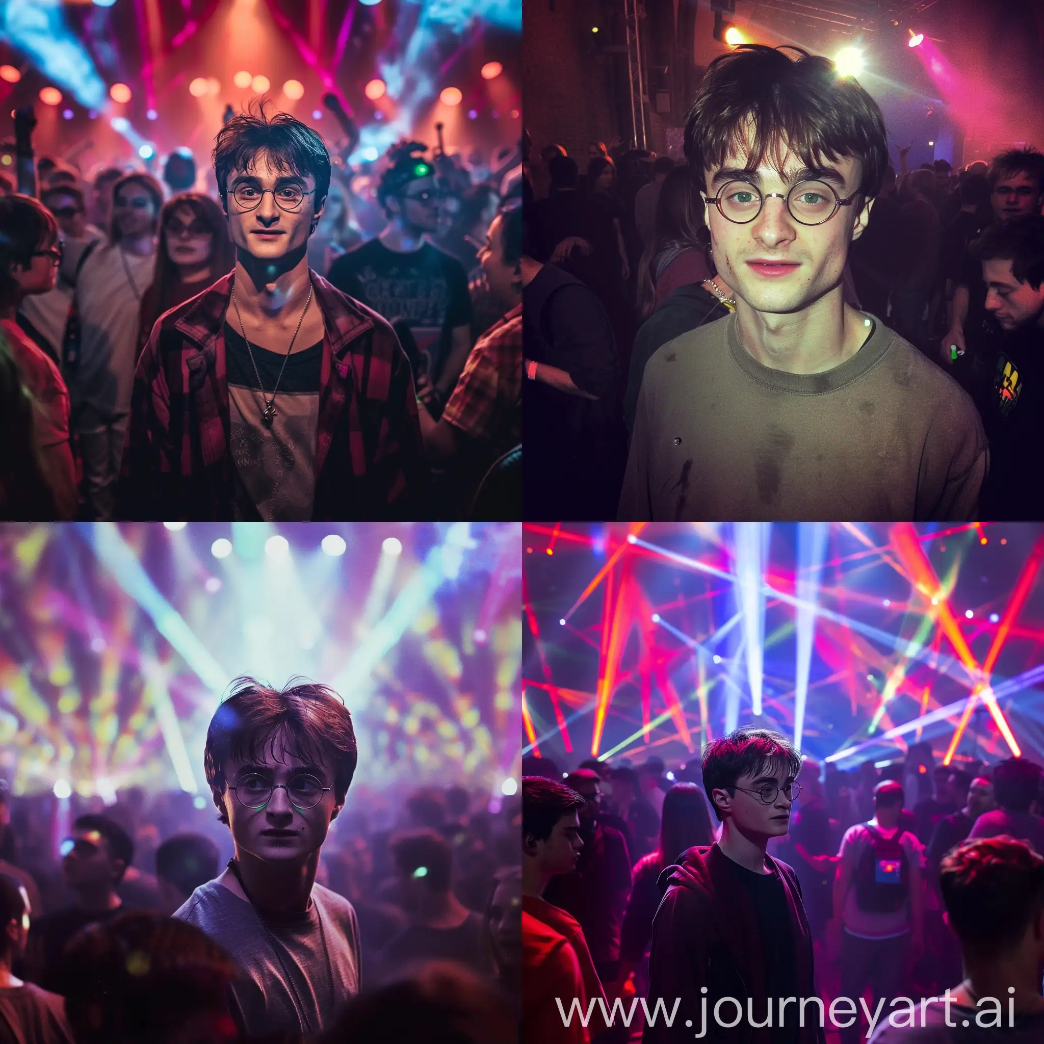 Harry-Potter-Raving-at-a-Vibrant-Party