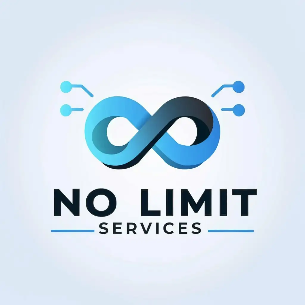 a logo design,with the text "no limit services", main symbol:money,Moderate,clear background