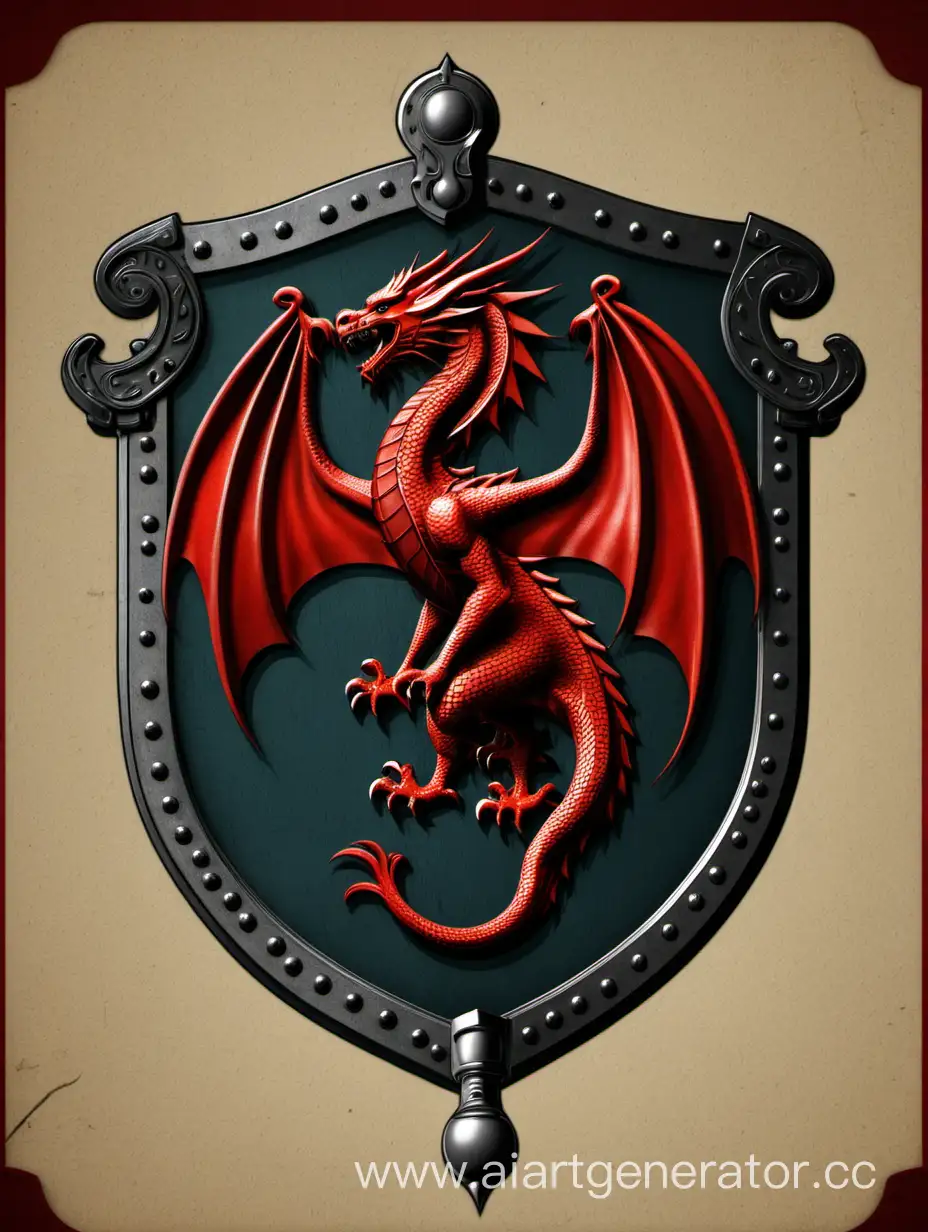 Dragon-Warriors-Coat-of-Arms-with-Fiery-Heraldic-Symbols