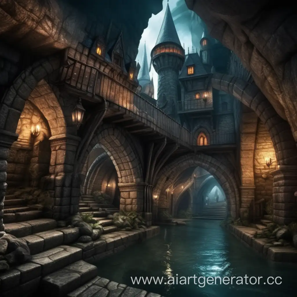 Explore-the-Enchanting-Depths-of-the-Medieval-Fantasy-Underground-City