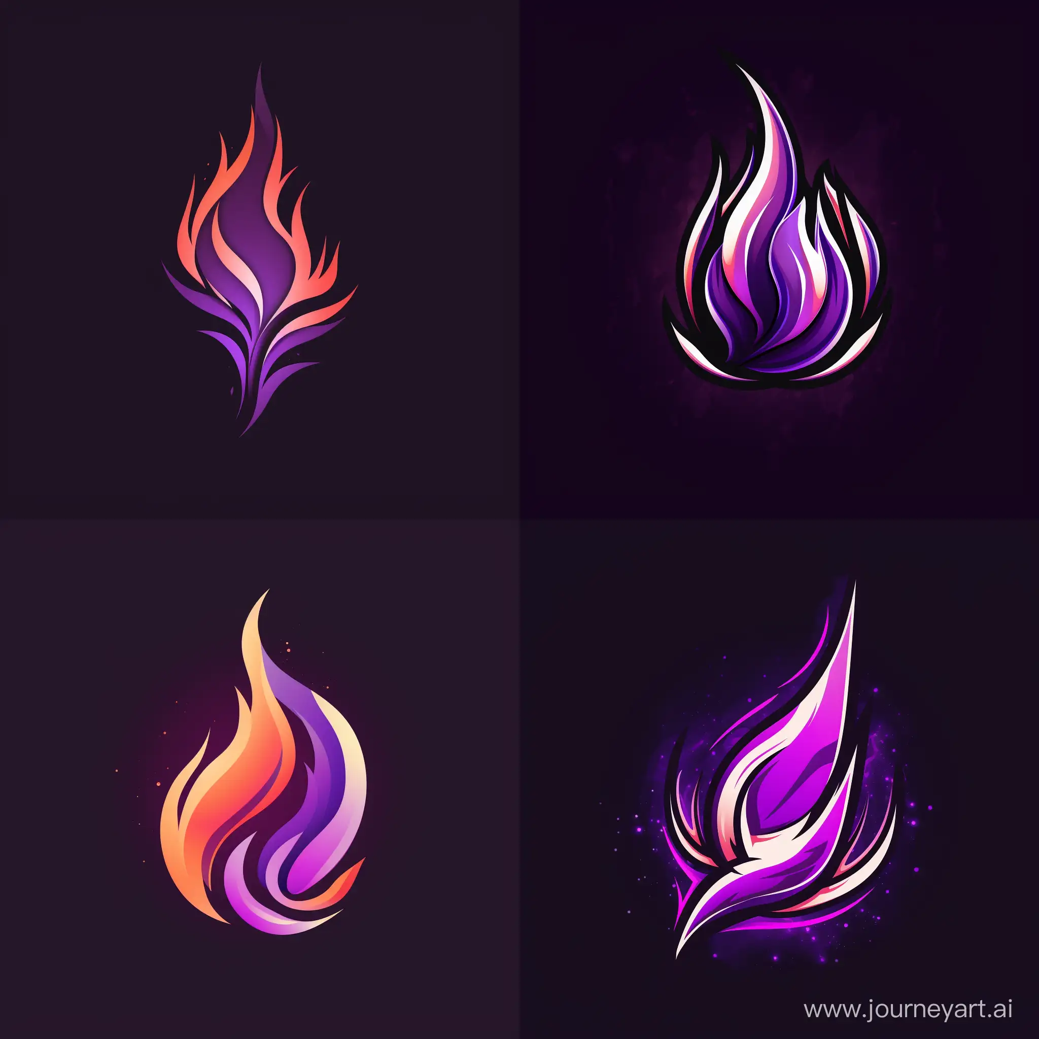 purple flare logo