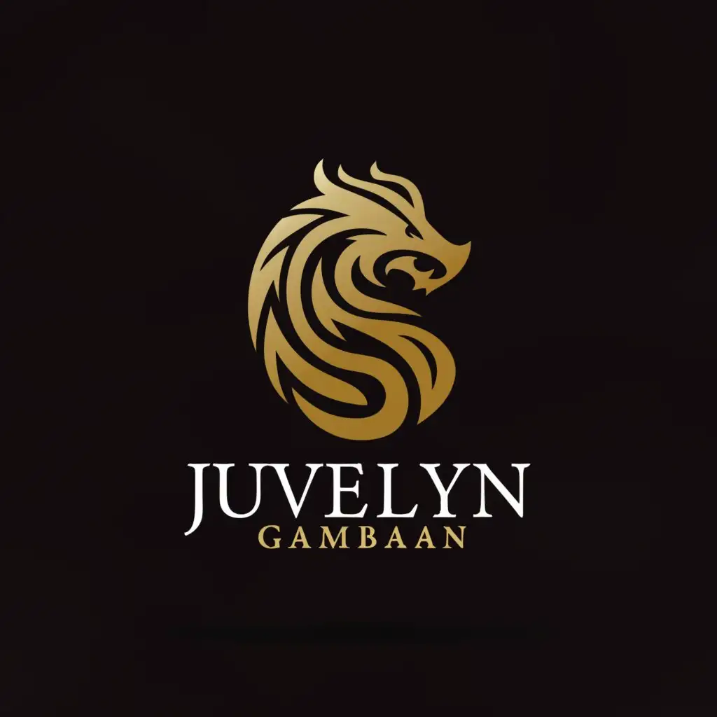 a logo design,with the text "juvelyn gambaan", main symbol:dragon,complex,be used in Real Estate industry,clear background