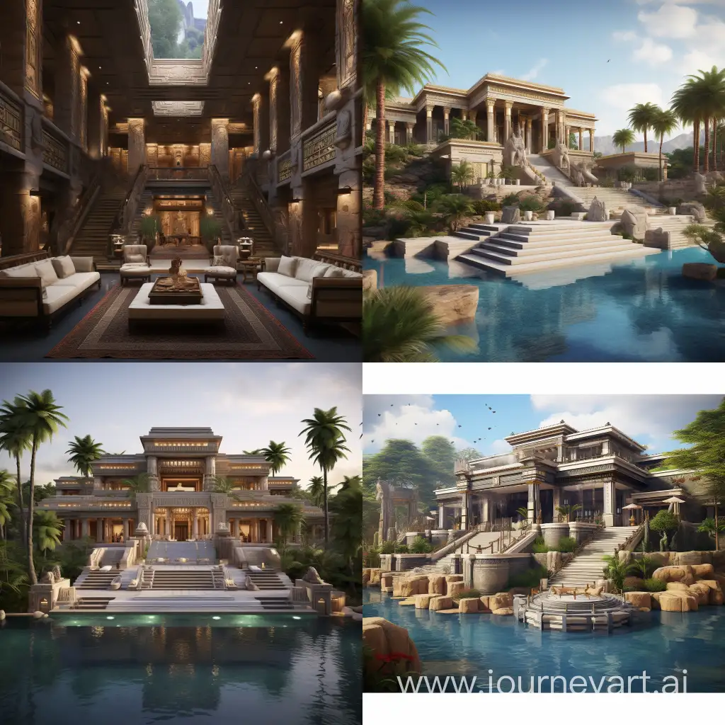 Ancient-Egyptianinspired-2Story-Lakeside-Mansion-Art