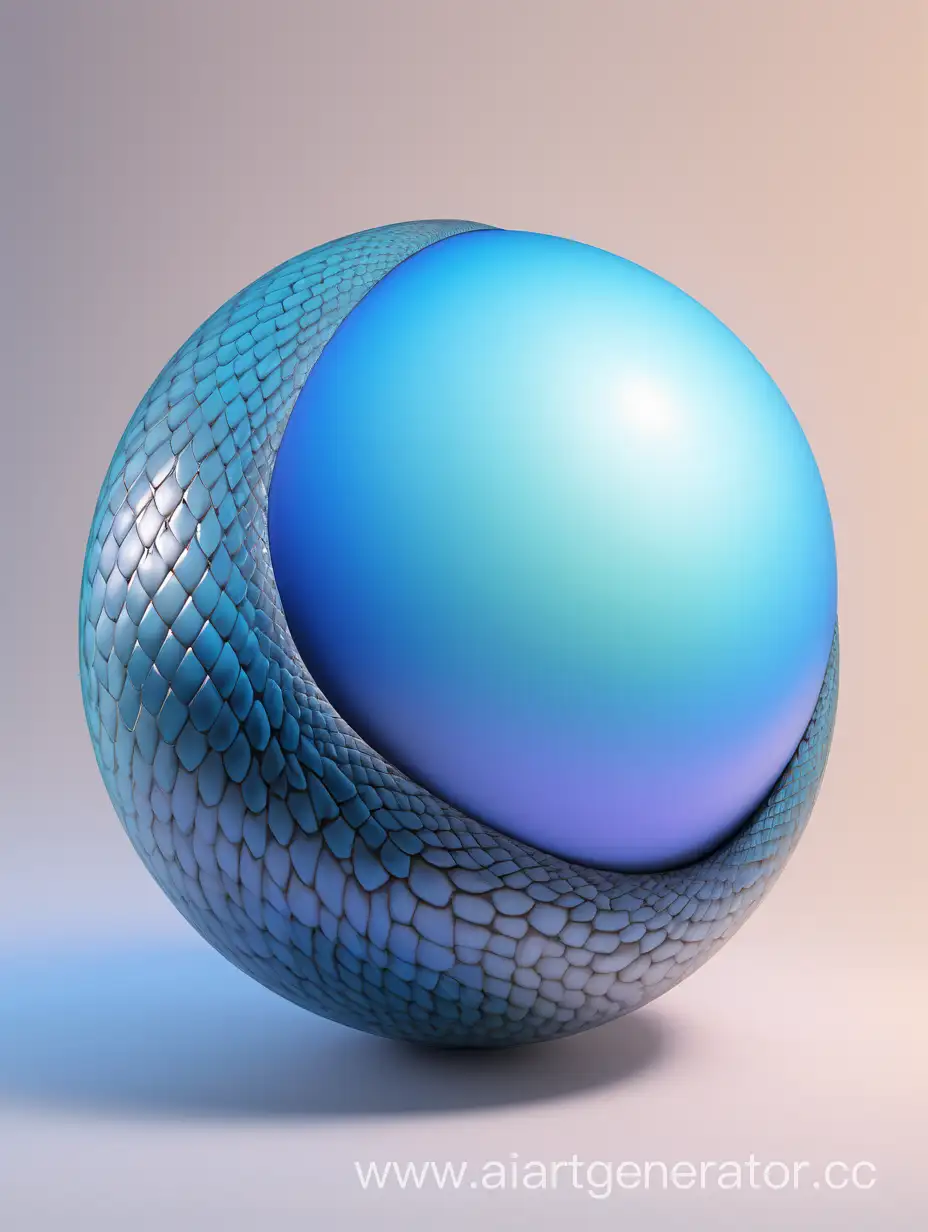 в середине кадра синий объёмный, идеально круглый шар и PYTHON вокруг этого шара
а фон нейтрального-градиетного цвета