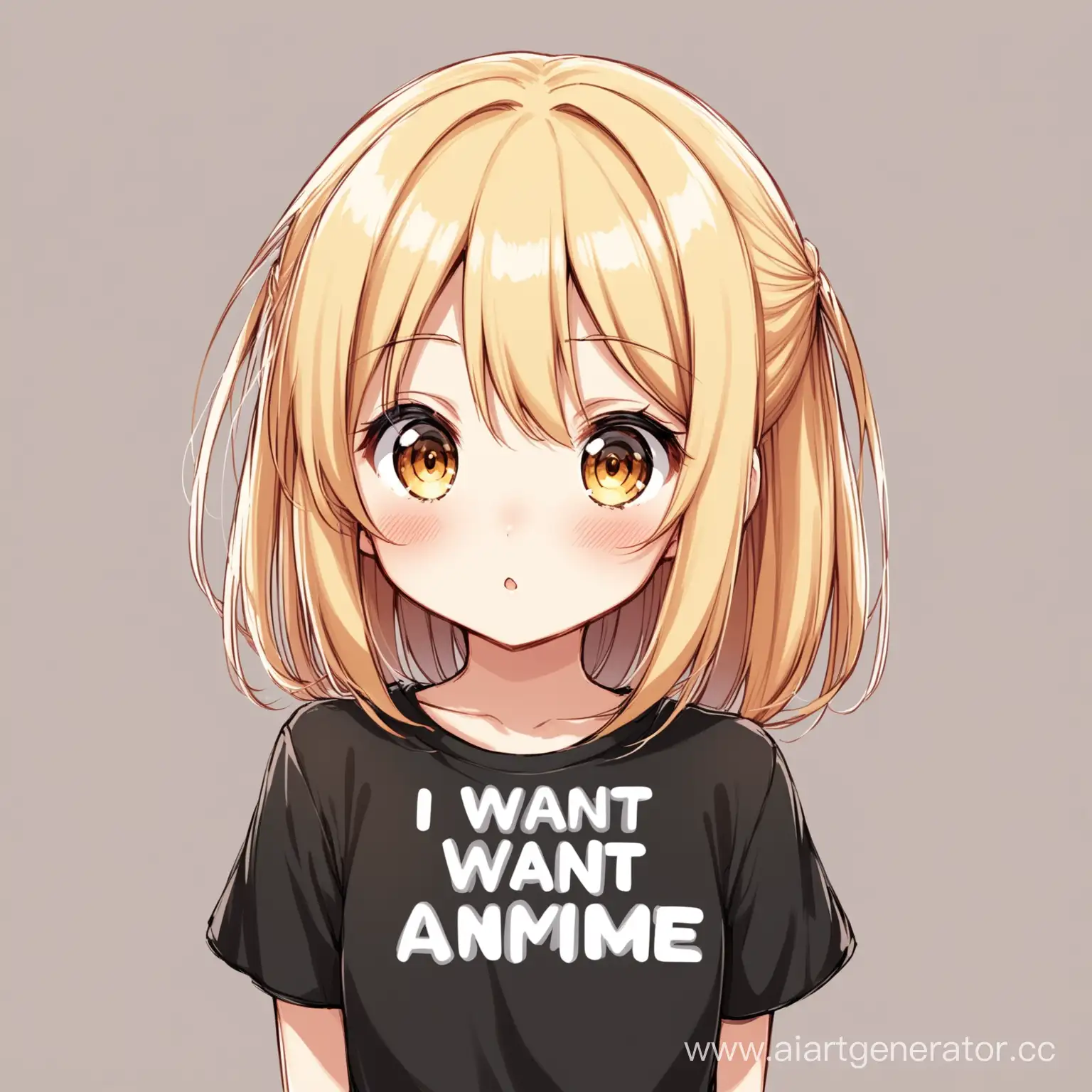 создай картинку на фразу "хочу аниме" без фона и без текста
