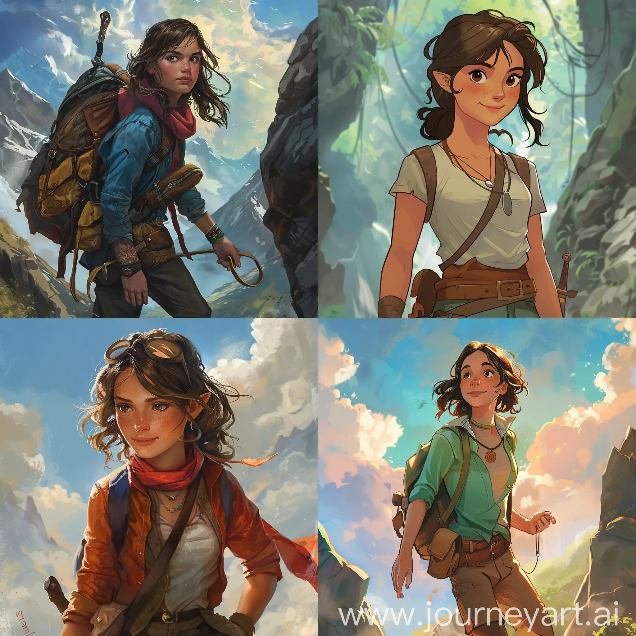Sarah was a young adventurer who had always dreamed of going on an epic quest. She longed for adventure and excitement, and one day she decided to set out on her own journey.