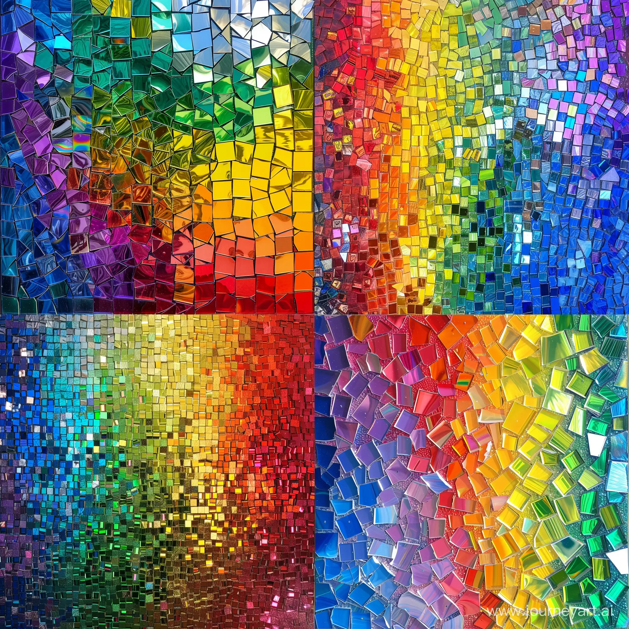 Vibrant-Rainbow-Mosaic-Shiny-Art
