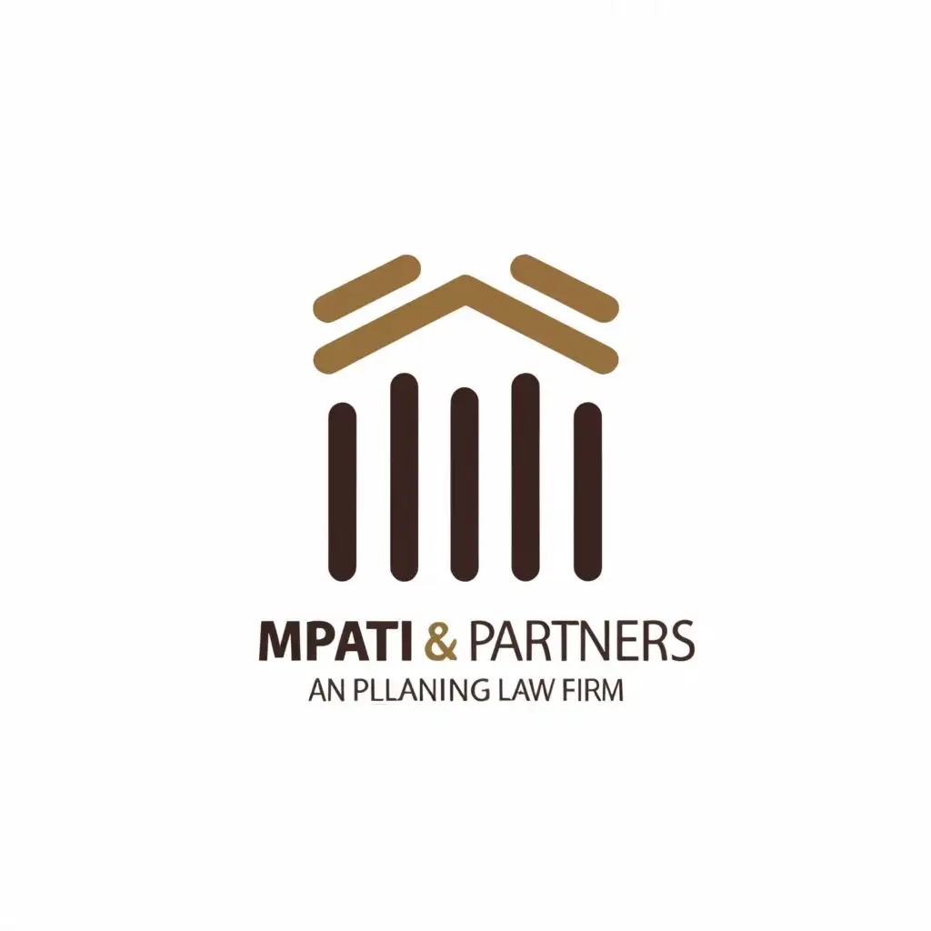 a logo design,with the text "MPATI & PARTNERS", main symbol:ESTATE PLANNING LAW FIRM,Moderate,clear background