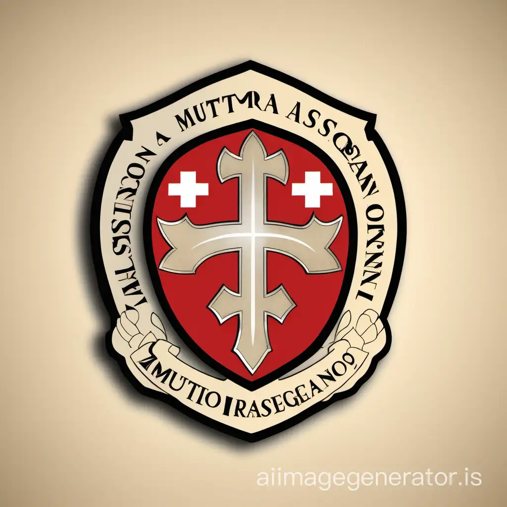 "Design a commemorative logo to mark the foundation of a distinguished Swiss husband unit named "Mutismo e Rassegnazione" renowned for its unwavering commitment to Service, Leadership, and Discipline within the community. The logo should encapsulate the unit's proud heritage, embodying its values of integrity, resilience, and dedication to duty. Consider incorporating symbolic elements that reflect the unit's rich history, while also conveying a sense of honor, unity, and forward-looking vision as it celebrates this significant milestone."