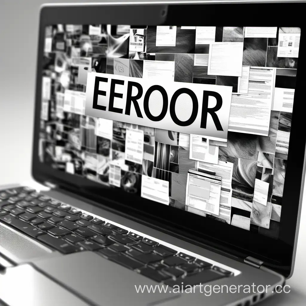 Error-Collage-Laptop-Screen-Glitch-in-Elegant-Black-and-White