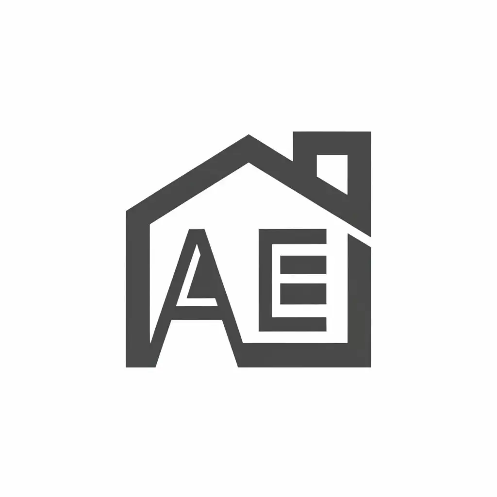 a logo design,with the text "AE", main symbol:this logo is used for Real Estate,Minimalistic,be used in Real Estate industry,clear background
