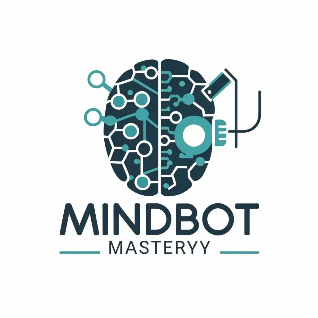 LOGO Design For MindBot Mastery Futuristic Fusion of Robot and Human ...