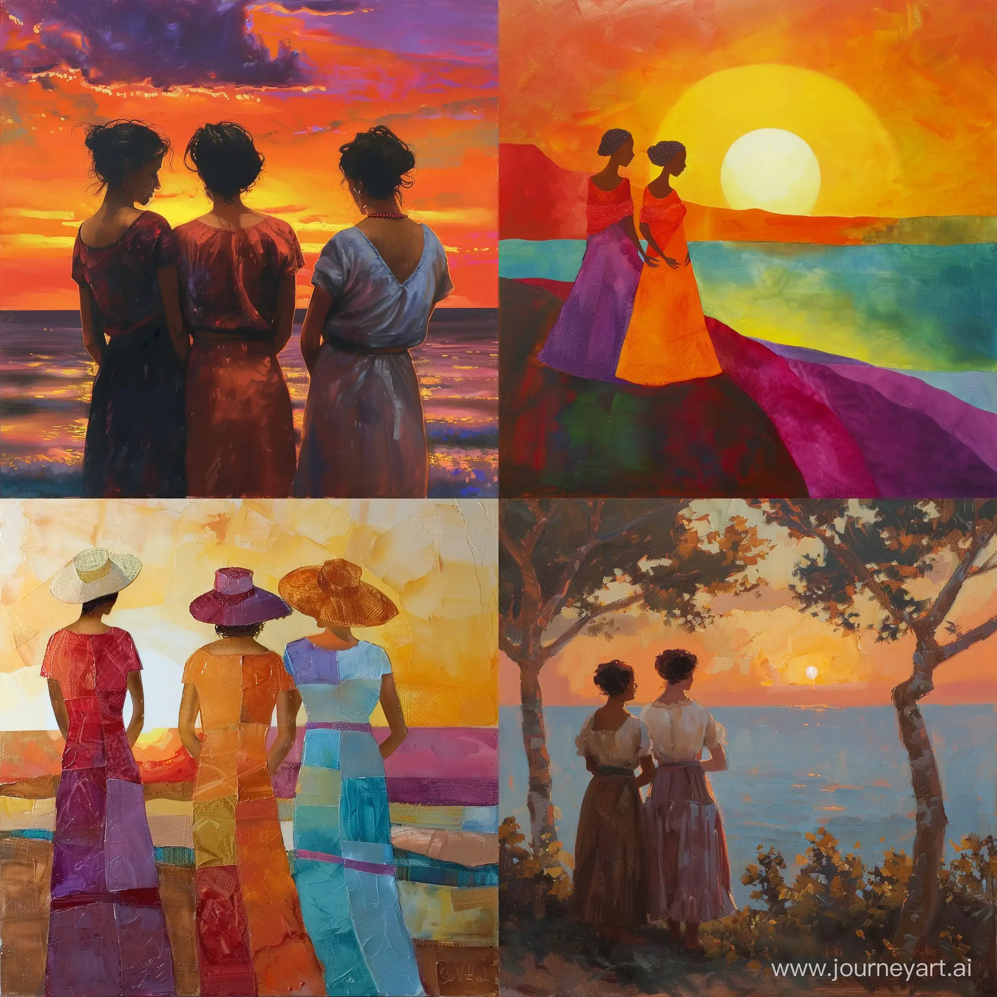 Women in the Sunset