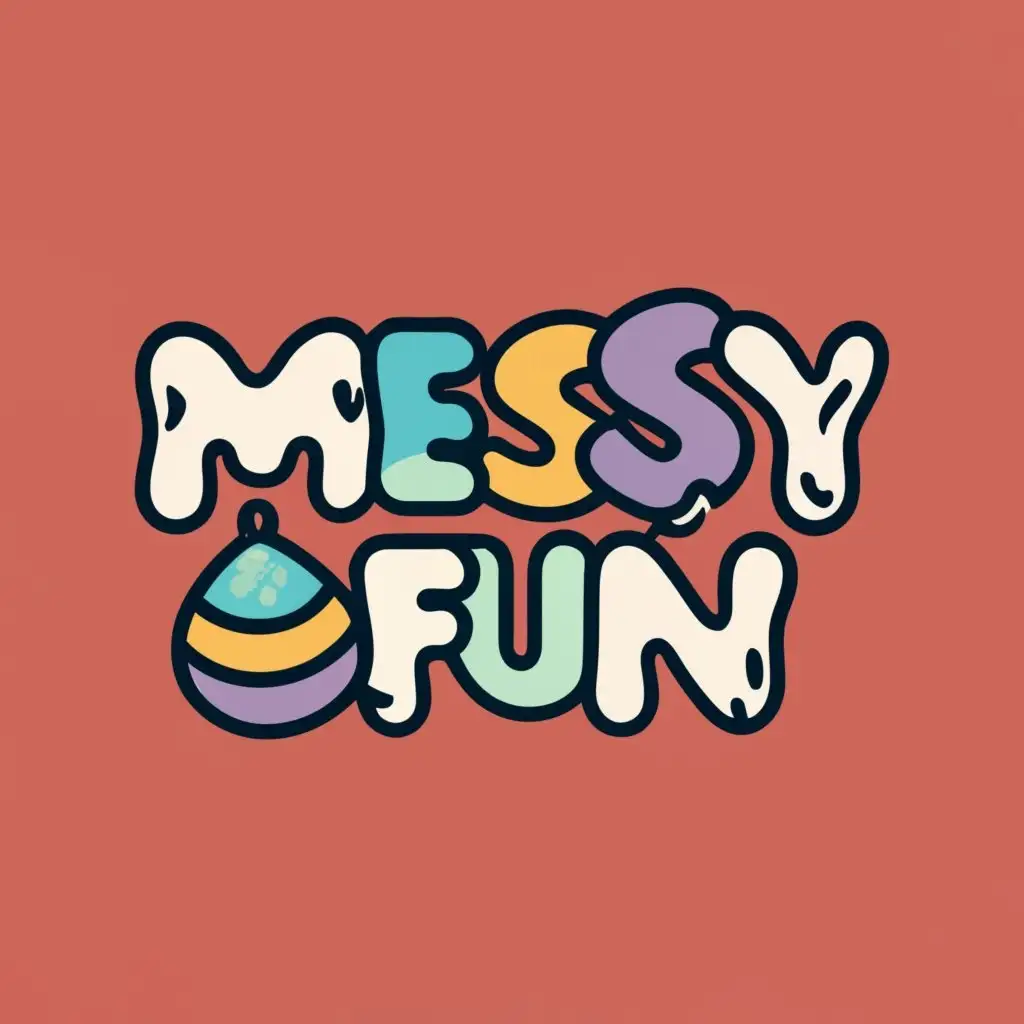 logo, Messed up toys, with the text "MessyFun", typography, be used in Home Family industry