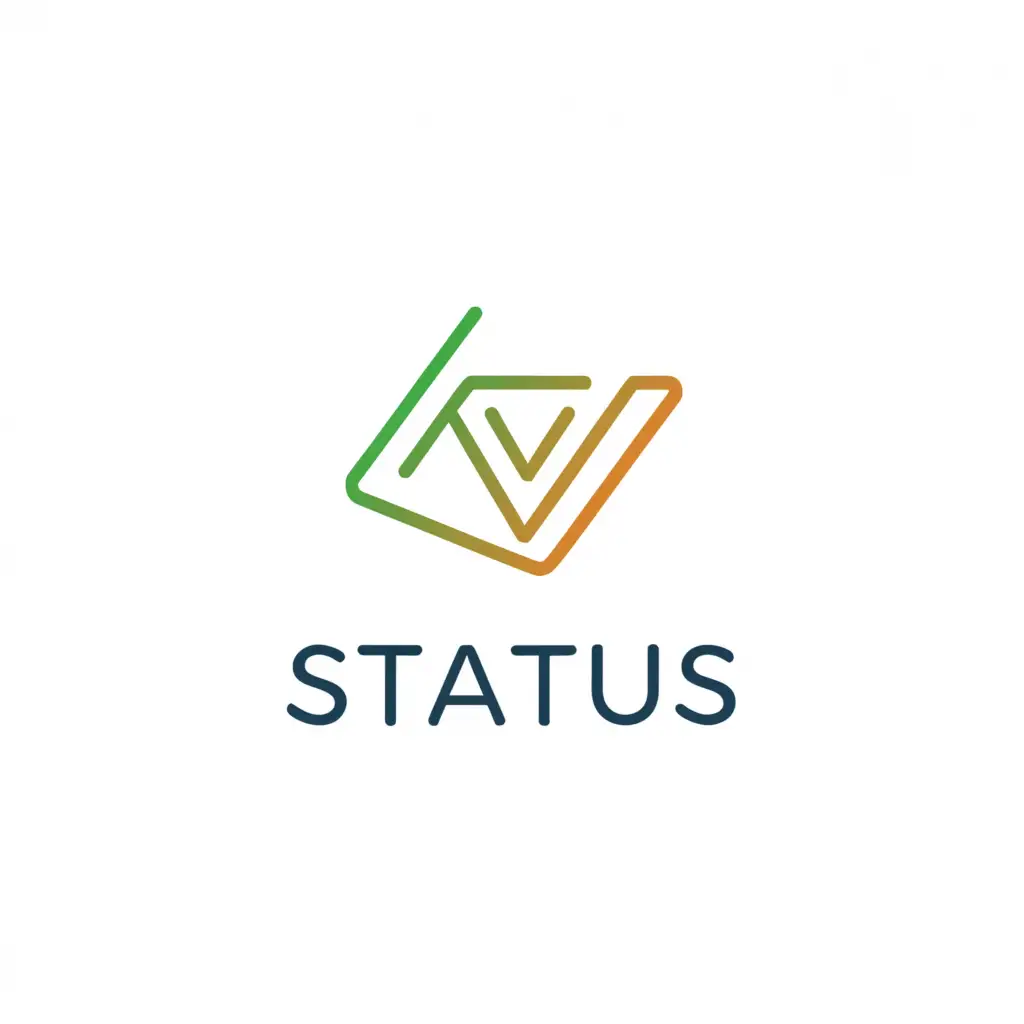 a logo design,with the text "Status", main symbol:TV160,Moderate,be used in Technology industry,clear background
