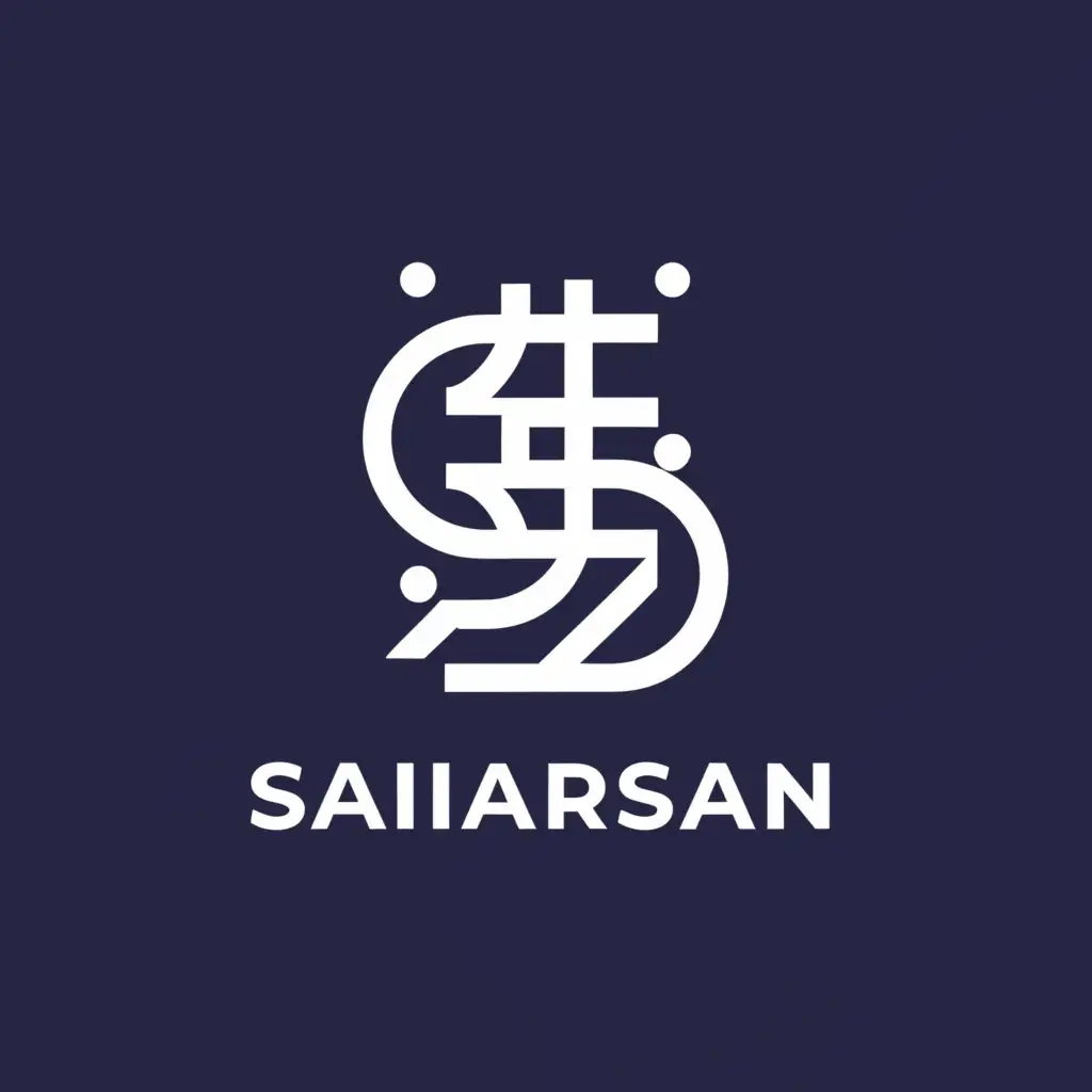 a logo design,with the text "Saiarasan", main symbol:ثبت۴۸۴۶۷,Moderate,clear background