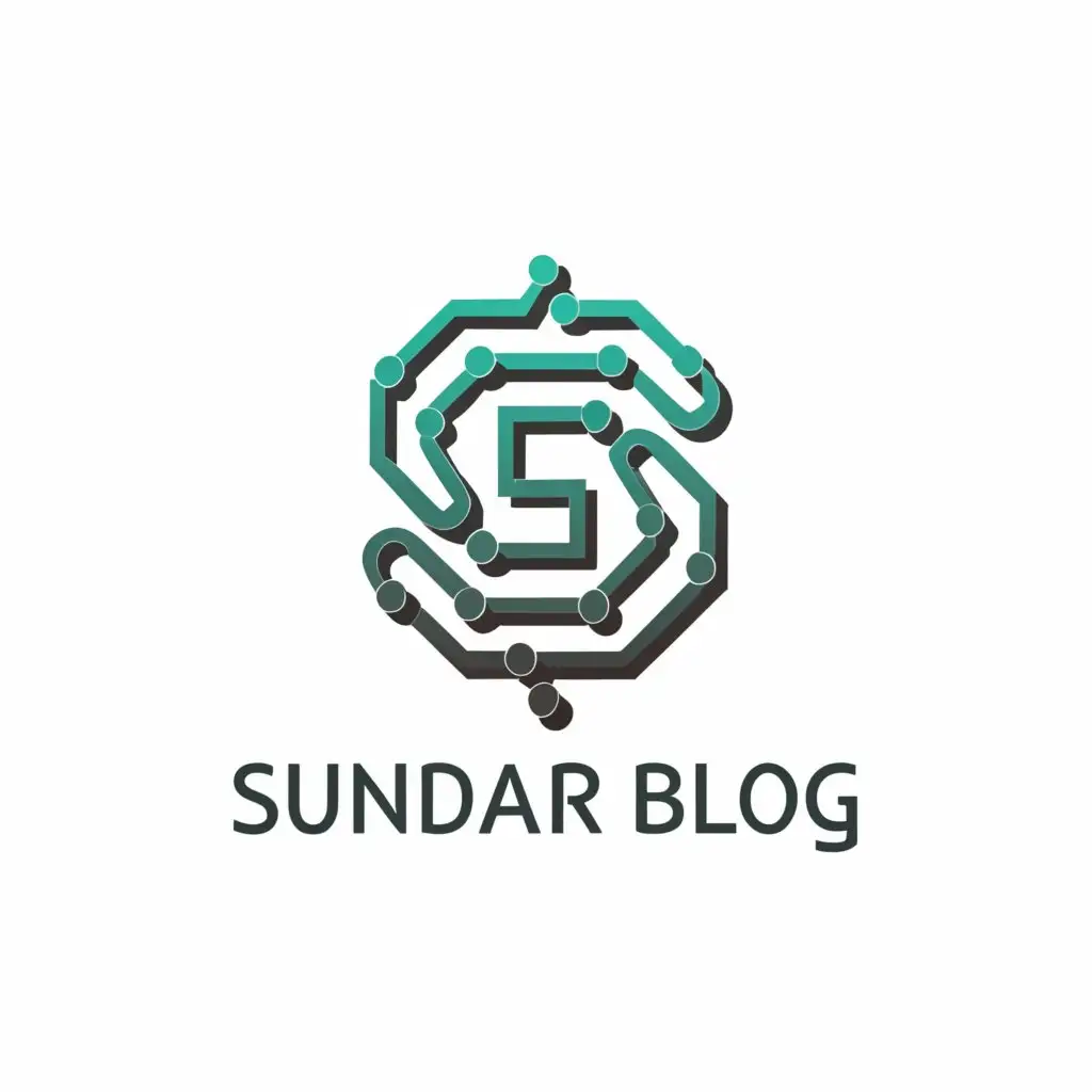 a logo design,with the text "Sundar Blog", main symbol:Blogging site logo,Minimalistic,be used in Technology industry,clear background