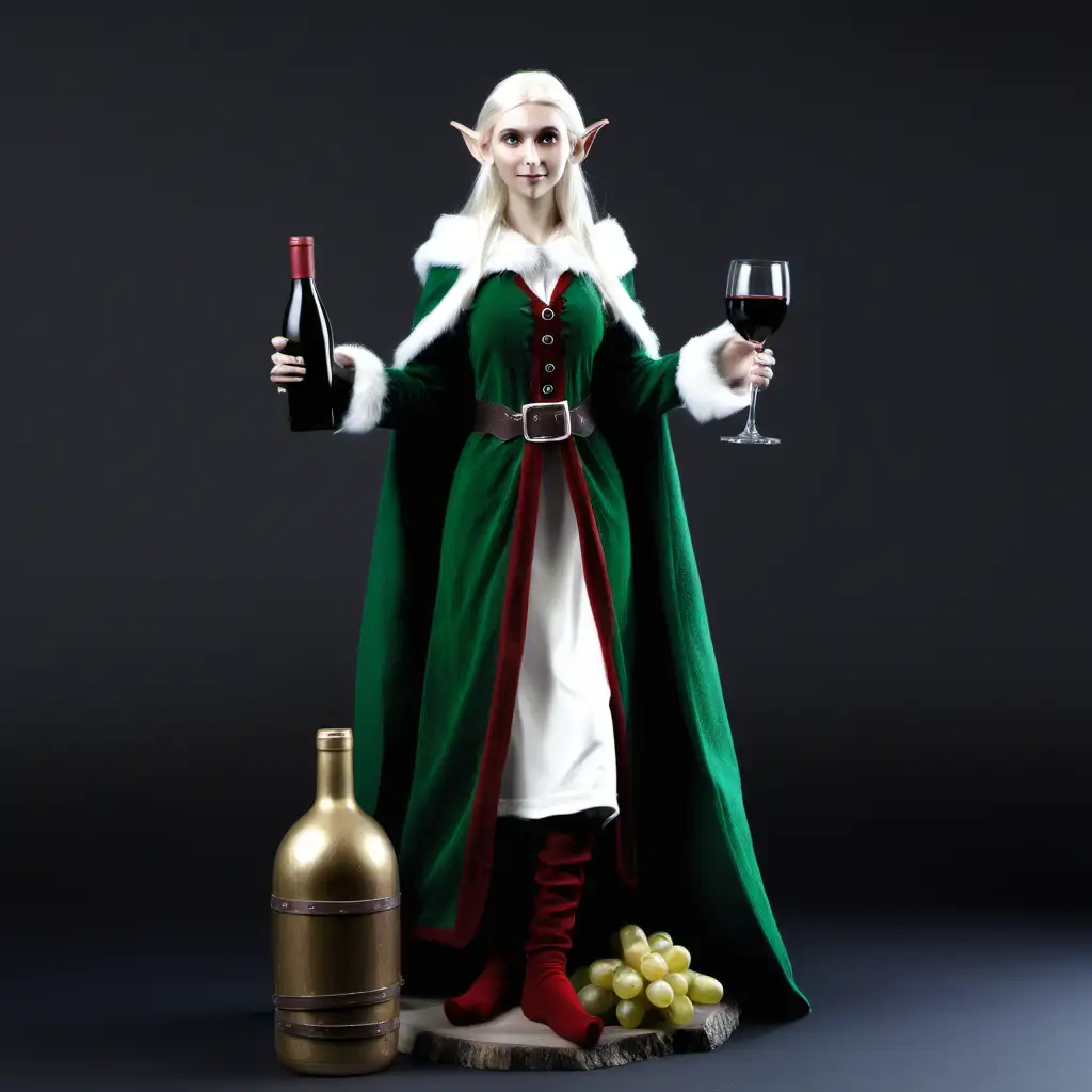 Wise Elf Ninna Crafting Winter Ambiance with Wine Bottles
