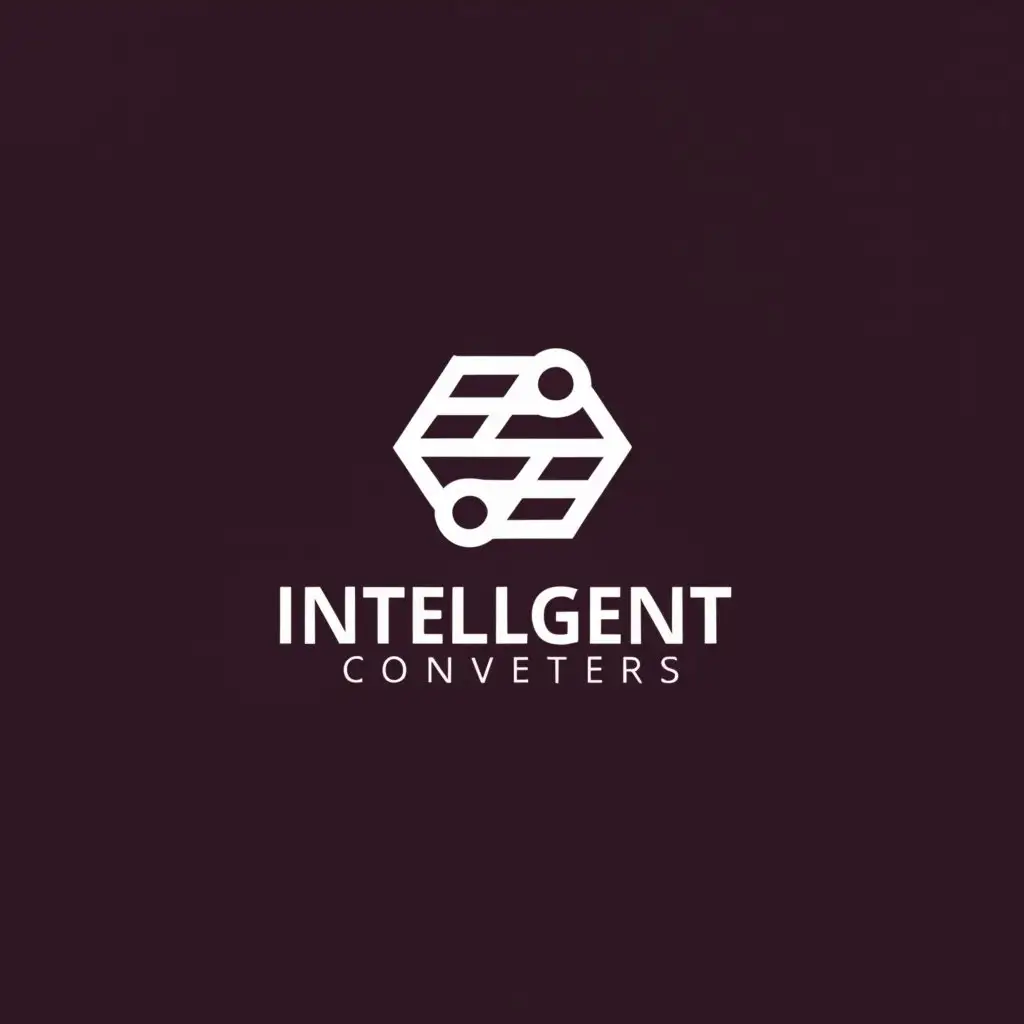 a logo design,with the text "Intelligent Converters", main symbol:curved arrow,Moderate,clear background