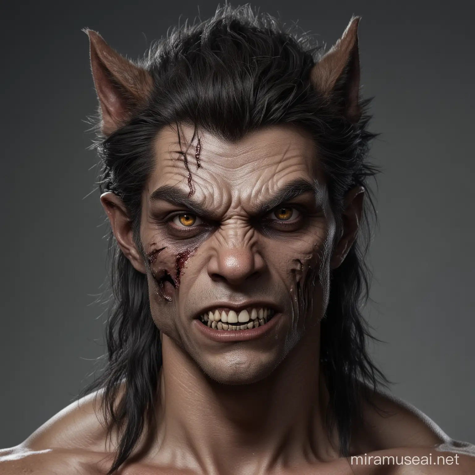 half werewolf half human