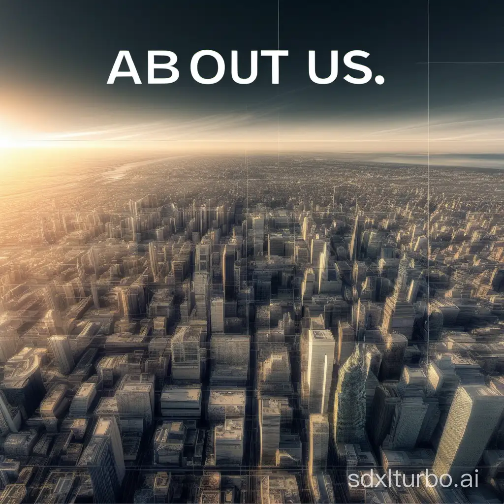 about us image with realistic view